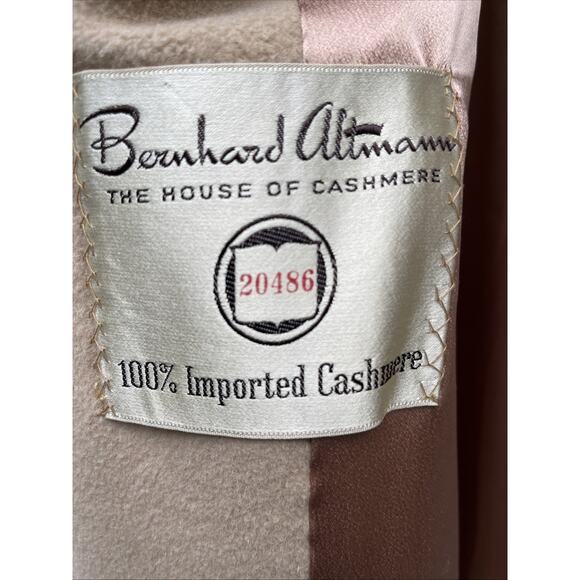 Women’s Vintage Bernhard Altman Cashmere Cape Coat Tan Beige - Picture 5 of 14